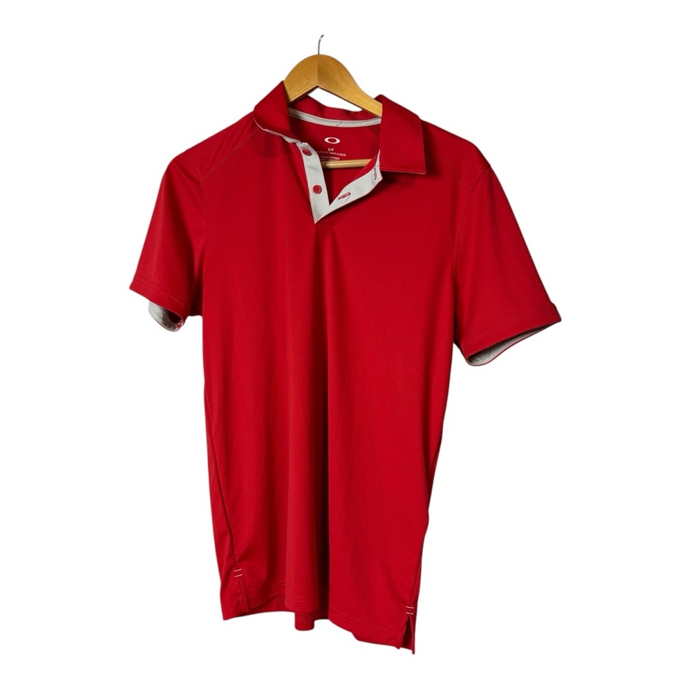 Oakley Red Tailored Fit Short SleevPolo Shirt Men’s size S.